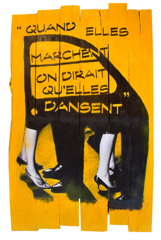 Quand elles marchent… • H.113 x L.71 cm