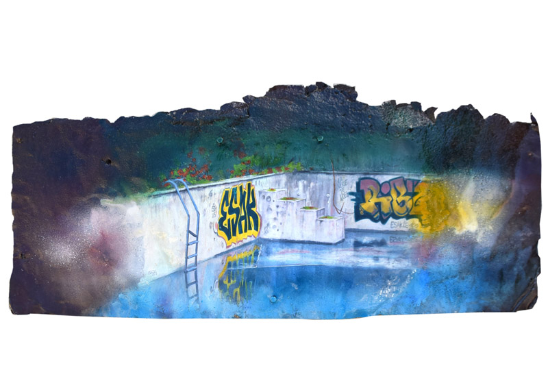 Piscine abandonnée Propiac