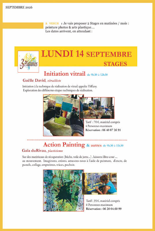 Newsletter de Septembre 2026, photographe, Gaïa du Rivau, plasticienne, photographiste, Nyons, Drôme